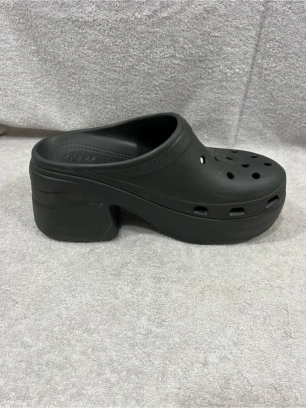 Crocs Siren Clog Black Chunky Heel Platform Women’s Size 11